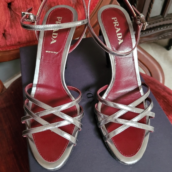 Beautiful Silver Prada Pumps - Picture 8 of 8